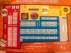 The map inside the coupon book of the Richmond Night Market